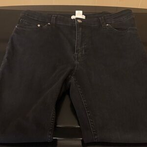 H&M Black Denim Jeans Size 10. GUC. Skinny leg.